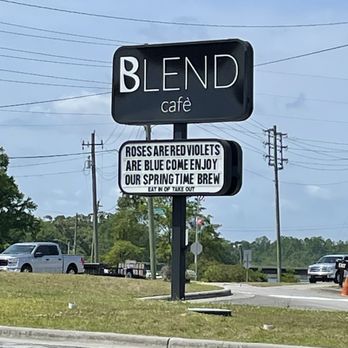 Blend Cafe - Sign out front - Acai Bowls Near Me - Jacksonville, North Carolina Blend Cafe - Sign out front - Acai Bowls Near Me - Jacksonville, North Carolina