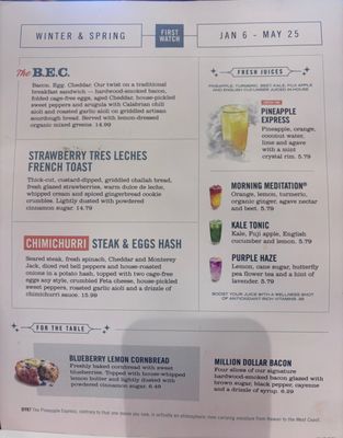 Menu photo 2 First Watch Ft Myers, FL