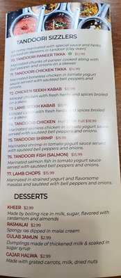 Menu photo 5 Tandoori Flame Westley, CA Menu photo 5 Tandoori Flame Westley, CA