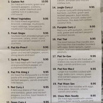 Yuma Thai Cuisine - Menu - Thai Near Me - Yuma, Arizona