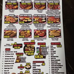 This is a to-go menu