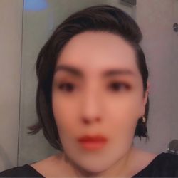 Widows Peak Salon - Same haircut by April but styled differently.