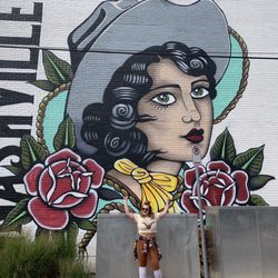 Cow Girl Mural - Cowgirl mural