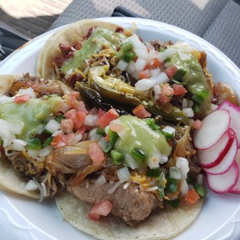 La Fogata - a plate of tacos and radishes - Food Trucks Near Me - Sandy, Utah La Fogata - a plate of tacos and radishes - Food Trucks Near Me - Sandy, Utah
