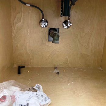 Triangle Remodeling Service - Left job without finishing hooking up plumbing. Left cabinet door in shower. - General Contractors Near Me - Chapel Hill, North Carolina