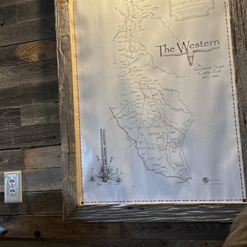 Copeland's Cafe - Range map on the wall. - American Near Me - Seymour, Texas Copeland's Cafe - Range map on the wall. - American Near Me - Seymour, Texas