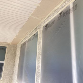 Pruzinsky Painting - rear patio windows protected while painting - Painters Near Me - Las Vegas, Nevada Pruzinsky Painting - rear patio windows protected while painting - Painters Near Me - Las Vegas, Nevada