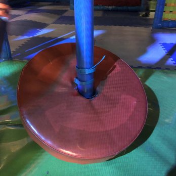 Urban Air Trampoline and Adventure Park - Broken spinning chair held by zip ties. - Trampoline Parks Near Me - South Hackensack, New Jersey Urban Air Trampoline and Adventure Park - Broken spinning chair held by zip ties. - Trampoline Parks Near Me - South Hackensack, New Jersey