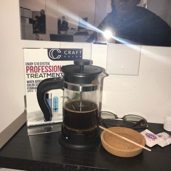 CRAFT Salon - Pressed coffee and it was delicious! - Hair Salons Near Me - Omaha, Nebraska