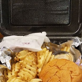 Whiskey Bar Kitchen - Burger with waffle fries - Pubs Near Me - Augusta, Georgia Whiskey Bar Kitchen - Burger with waffle fries - Pubs Near Me - Augusta, Georgia