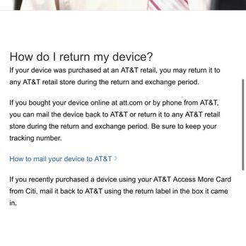 AT&T Store - From the actual AT&T website any device bought on AT&T.com can be returned in a retail store - Mobile Phones Near Me - Addison, Illinois AT&T Store - From the actual AT&T website any device bought on AT&T.com can be returned in a retail store - Mobile Phones Near Me - Addison, Illinois