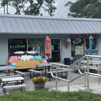 Shark Shack Sweets - Outside tables - Ice Cream & Frozen Yogurt Near Me - Palm City, Florida Shark Shack Sweets - Outside tables - Ice Cream & Frozen Yogurt Near Me - Palm City, Florida