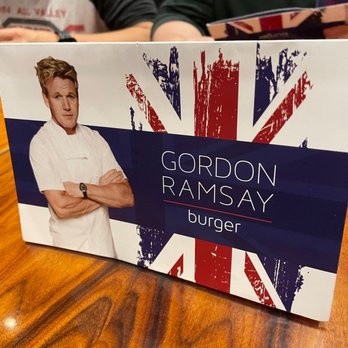 Gordon Ramsay Burger Las Vegas - Paper menu - Burgers Near Me - Las Vegas, Nevada