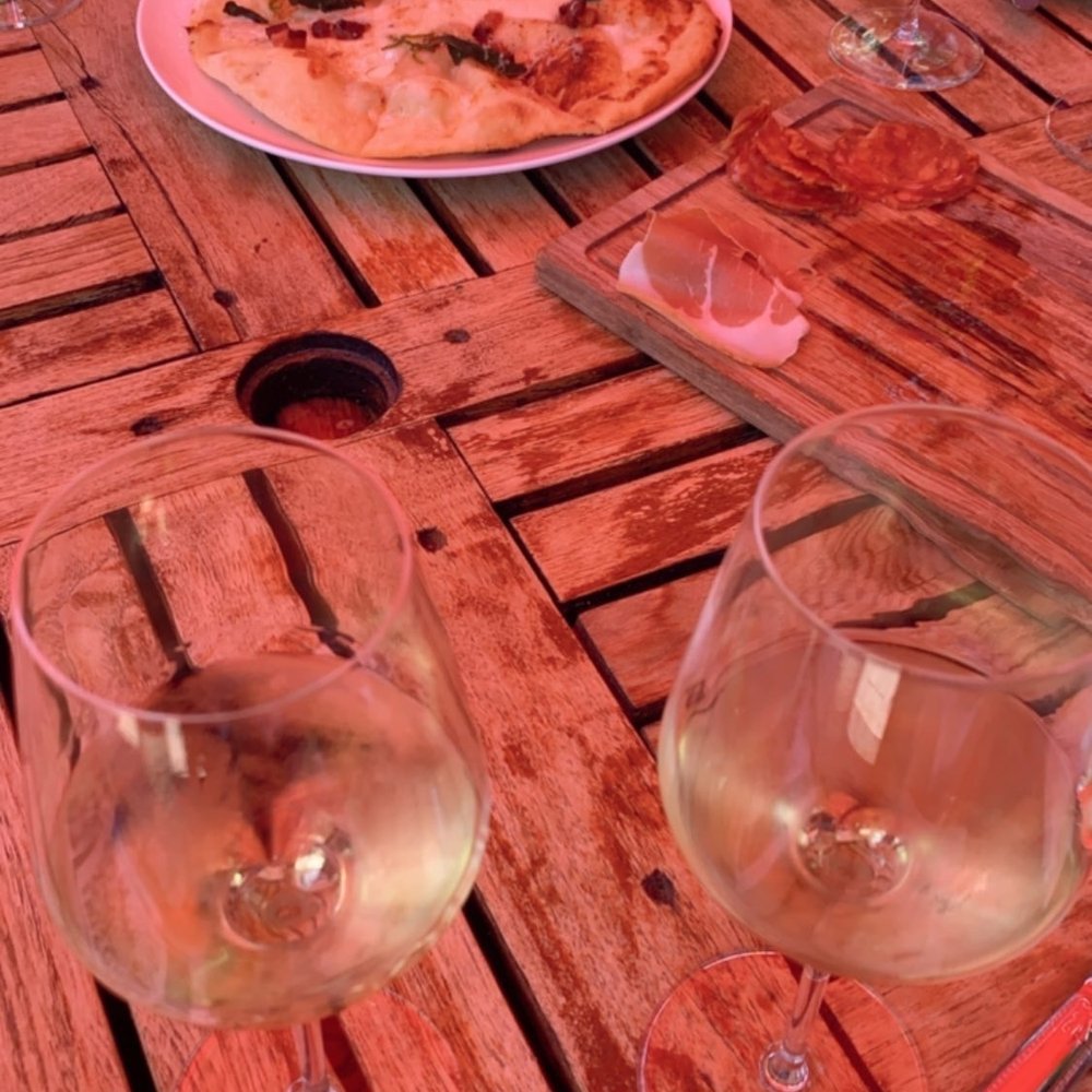 Folktale Winery - Margharita Pizza and four cheese was ahhmazinggg - Wineries Near Me - Carmel, California Folktale Winery - Margharita Pizza and four cheese was ahhmazinggg - Wineries Near Me - Carmel, California