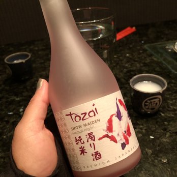 Sakura Asian Bistro - Sake #1, cloudy and slightly sweet. - Seafood Near Me - Girdwood, Alaska