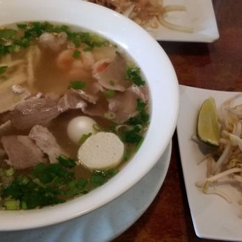 Pho 1 Grill - Vietnamese soup with chicken, shrimp, pork, fish ball, and quail egg. - Vietnamese Near Me - Henrico, Virginia Pho 1 Grill - Vietnamese soup with chicken, shrimp, pork, fish ball, and quail egg. - Vietnamese Near Me - Henrico, Virginia