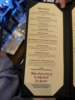 Menu photo 1 Robba da Matti Vancouver, BC Menu photo 1 Robba da Matti Vancouver, BC