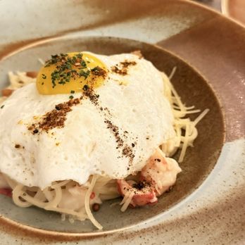 Driftwood Kitchen - Lobster carbonara. - Seafood Near Me - Laguna Beach, California Driftwood Kitchen - Lobster carbonara. - Seafood Near Me - Laguna Beach, California
