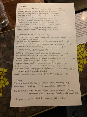 Menu photo 4 Vij's Restaurant Vancouver, BC Menu photo 4 Vij's Restaurant Vancouver, BC
