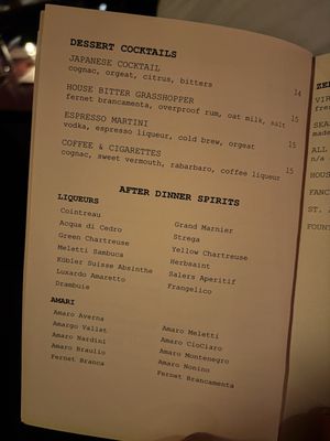 Menu photo 5 Sylvain New Orleans, LA