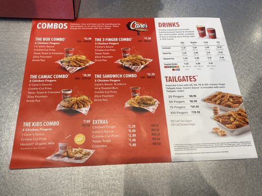 Menu photo 1 Raising Cane's Chicken Fingers Fairfield, NJ Menu photo 1 Raising Cane's Chicken Fingers Fairfield, NJ