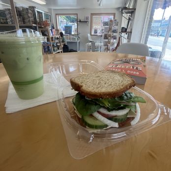 Harvest Market - Matcha Foam Coconut Water & Veggie Deluxe Sandwich - Specialty Food Near Me - Milford, Ohio