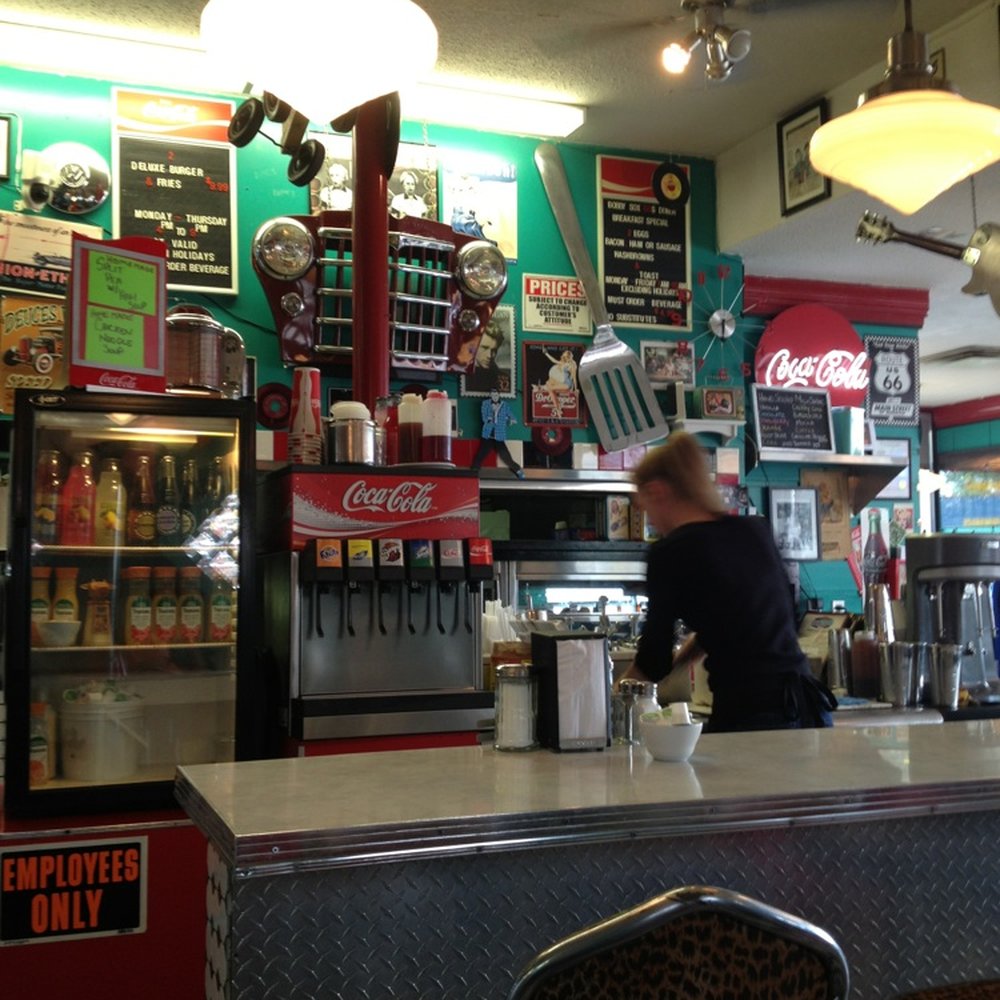 Bobby Sox 50's Diner - She's probable making one of those yummy monster sized shakes. - Diners Near Me - Maple Ridge, British Columbia