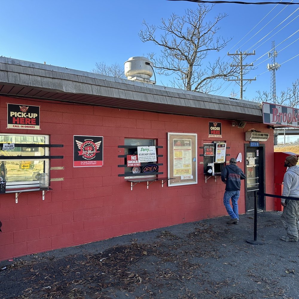 Brooks Sandwich House - You place your order on the right side and pick it up on the left. You use to be able to go inside to order but I guess that's a wrap. - Sandwiches Near Me - Charlotte, North Carolina Brooks Sandwich House - You place your order on the right side and pick it up on the left. You use to be able to go inside to order but I guess that's a wrap. - Sandwiches Near Me - Charlotte, North Carolina