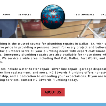 HC Edwards Plumbing - HC Edwards Website claiming emergency plumbing services - Plumbing Near Me - Dallas, Texas HC Edwards Plumbing - HC Edwards Website claiming emergency plumbing services - Plumbing Near Me - Dallas, Texas