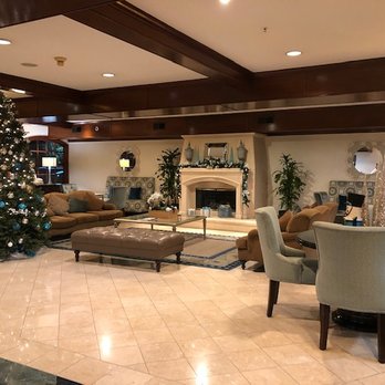 Ayres Suites Diamond Bar - The hotel lobby, decorated for the holidays. - Hotels Near Me - Diamond Bar, California Ayres Suites Diamond Bar - The hotel lobby, decorated for the holidays. - Hotels Near Me - Diamond Bar, California