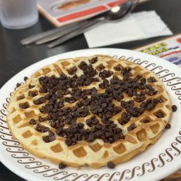 Chocolate chip waffle Chocolate chip waffle