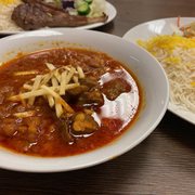 Photo of Khorasan Mediterranean Cuisine - San Diego, CA, United States. Gheimeh Plate