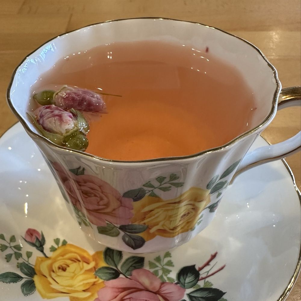 Bangkok BBQ - Check it out hot rose tea - Thai Near Me - Walnut, California