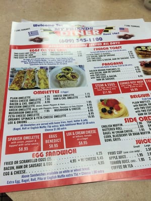 Menu photo 7 My Friend Diner Atlantic City, NJ