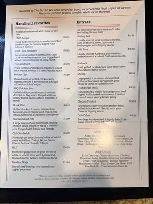 Menu photo 2 Pelican's Perch Bar & Grill Ocean Isle Beach, NC Menu photo 2 Pelican's Perch Bar & Grill Ocean Isle Beach, NC