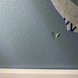 Carpet Factory Outlet - Not sure if the drywall holes were from carpet removal or furniture moving?