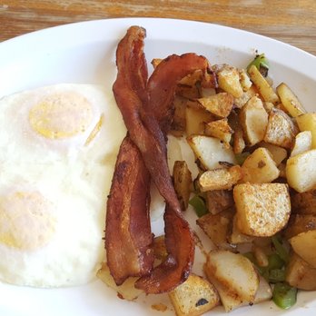 Village Cafe - 2 eggs bacon potatoes biscuits and gravy $8.95 ... everything was good! - New American Near Me - Arroyo Grande, California Village Cafe - 2 eggs bacon potatoes biscuits and gravy $8.95 ... everything was good! - New American Near Me - Arroyo Grande, California