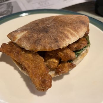Clover Food Lab - Crispy Chicken (Plant-based) Sandwich - Coffee & Tea Near Me - Newton, Massachusetts Clover Food Lab - Crispy Chicken (Plant-based) Sandwich - Coffee & Tea Near Me - Newton, Massachusetts