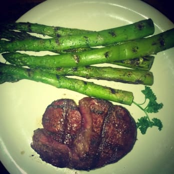 The Spudder Restaurant - Filet with grilled asparagus - Steakhouses Near Me - Tulsa, Oklahoma