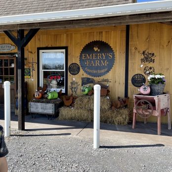 Emery’s Farm - a woman standing in front of a store - Farmers Market Near Me - New Egypt, New Jersey