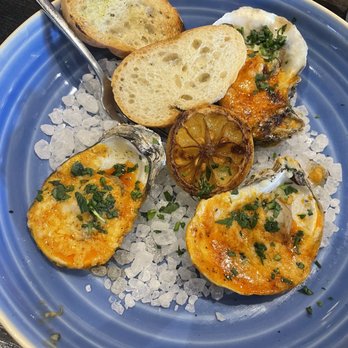 Warehouse 72 - Broiled Oysters - New American Near Me - Houston, Texas Warehouse 72 - Broiled Oysters - New American Near Me - Houston, Texas