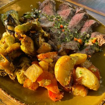 Urban Plates - Chimichurri Grass Fed Steak Plate - New American Near Me - Brea, California Urban Plates - Chimichurri Grass Fed Steak Plate - New American Near Me - Brea, California
