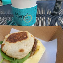 Medium frenchman & egg sammy with English muffin Medium frenchman & egg sammy with English muffin