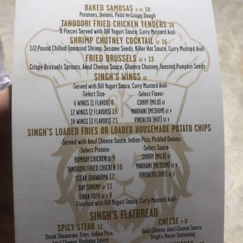 Singh's Kitchen - Shareables menu - Indian Near Me - Libertyville, Illinois