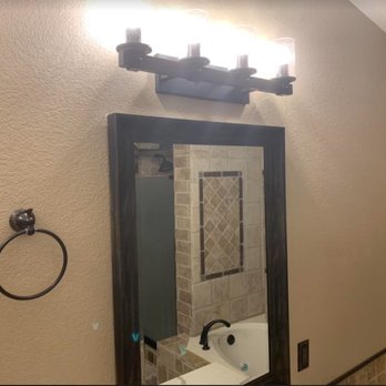 Phillips Fix-It-Up - Installed Light fixture and Hung Mirror in Master Bathroom. - Handyman Near Me
