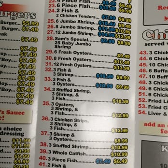 Sam's Southern Eatery - Menu - Seafood Near Me - Shreveport, Louisiana