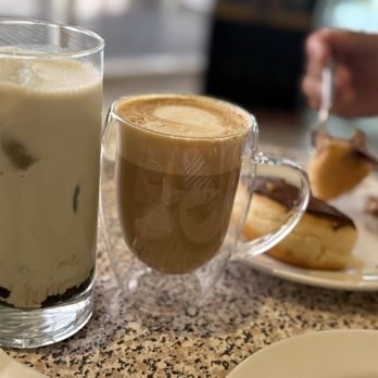 Dusit Thani Mactan Cebu Resort - Matcha milk tea + Carmel latte - Resorts Near Me - Lapu-Lapu City, CEB
