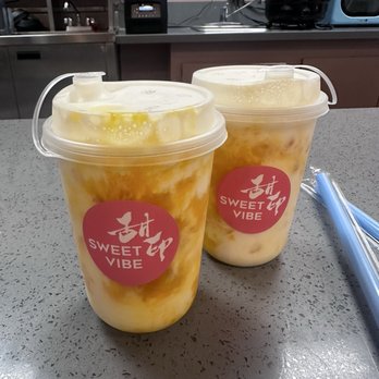 Sweet Vibe - Mango yogurt slushie - Desserts Near Me - San Diego, California