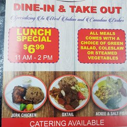 Menu to take Menu to take