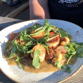 Downriggers - Scallop Gnocchi - American Near Me - Friday Harbor, Washington Downriggers - Scallop Gnocchi - American Near Me - Friday Harbor, Washington